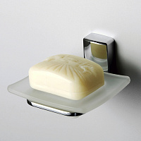 Wasserkraft Leine Мыльница со стеклянной чашей, подвесная, цвет: хром K-5029