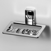 Wasserkraft Leine Мыльница-решетка с латунной чашей, подвесная, цвет: хром K-5069