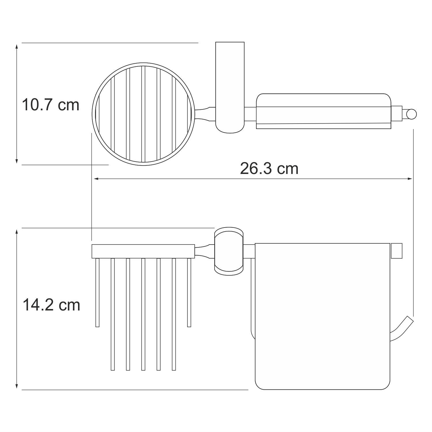 Wasserkraft Berkel Держатель туалетной бумаги и освежителя K-6859