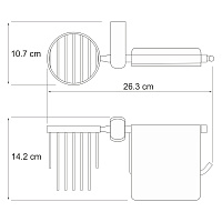 Wasserkraft Berkel Держатель туалетной бумаги и освежителя K-6859