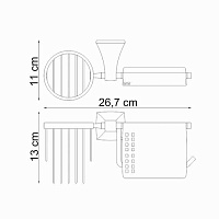Wasserkraft Wern Держатель туалетной бумаги и освежителя K-2559