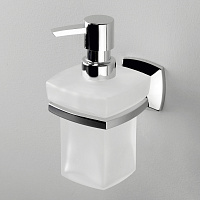 Wasserkraft Wern Дозатор для жидкого мыла, подвесной, стеклянная колба, цвет: хром K-2599