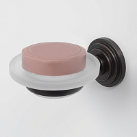 Wasserkraft Isar Мыльница со стеклянной чашей, подвесная, цвет: темная бронза K-7329