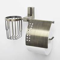 Wasserkraft Exter Держатель туалетной бумаги и освежителя, цвет: светлая бронза матовая K-5259