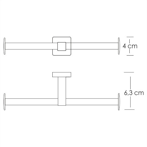 Wasserkraft Lippe Держатель туалетной бумаги двойной K-6596D