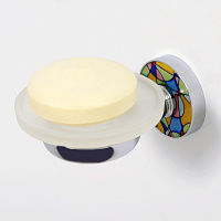 Wasserkraft Diemel Мыльница со стеклянной чашей, подвесная, цвет: хром K-2229