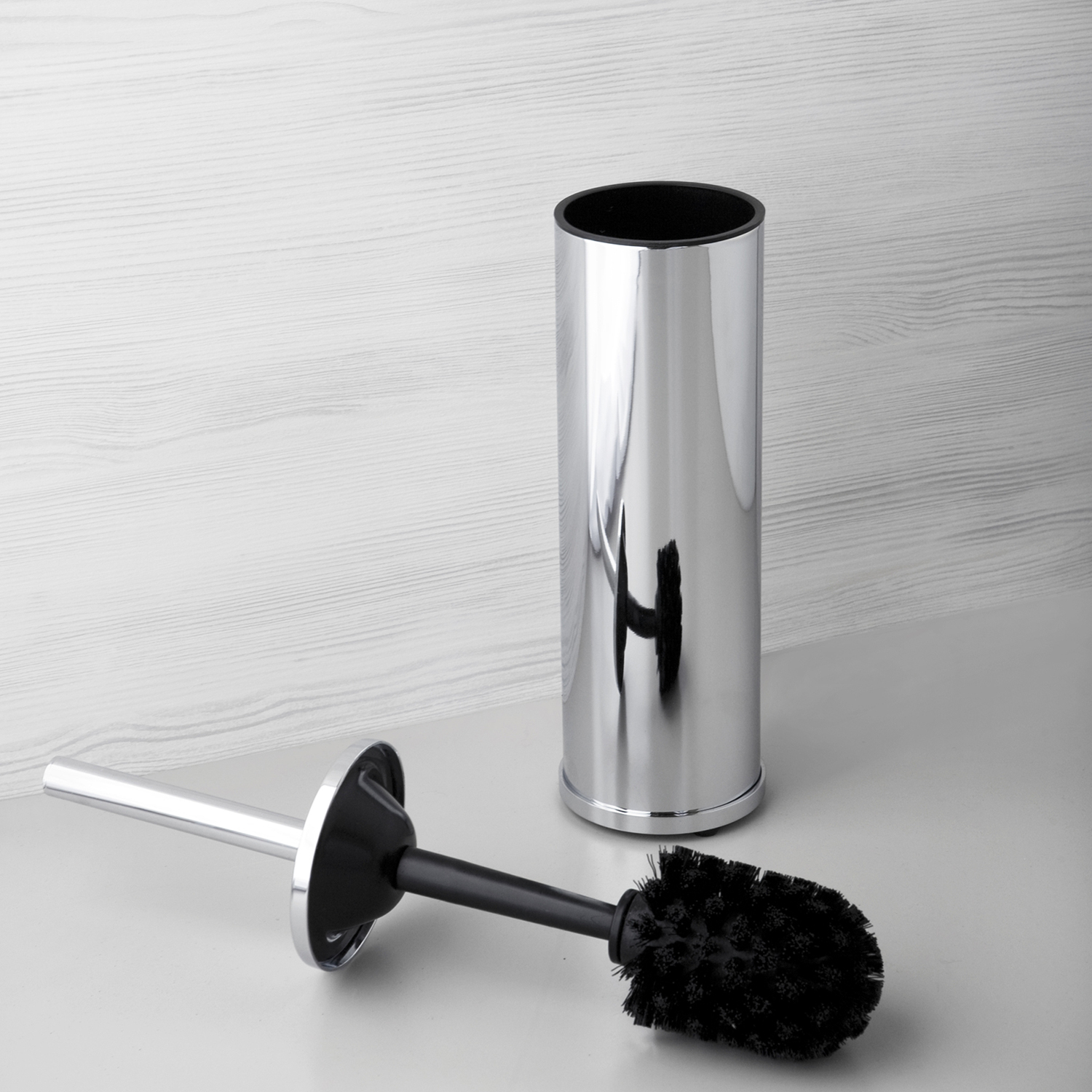 Wasserkraft Ершик для унитаза, напольный, цвет: хром глянцевый K-1027