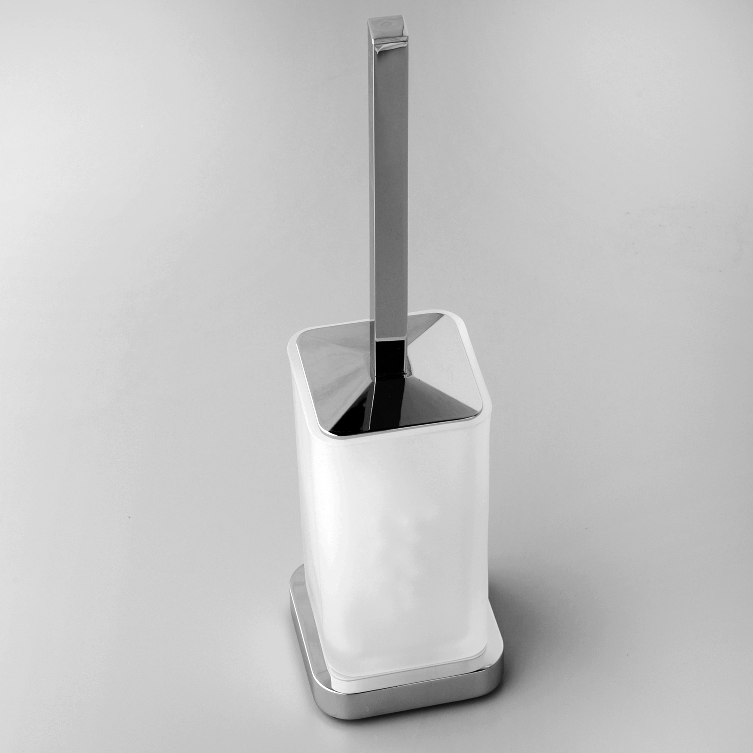 Wasserkraft Ершик для унитаза, напольный, цвет: хром глянцевый K-1037