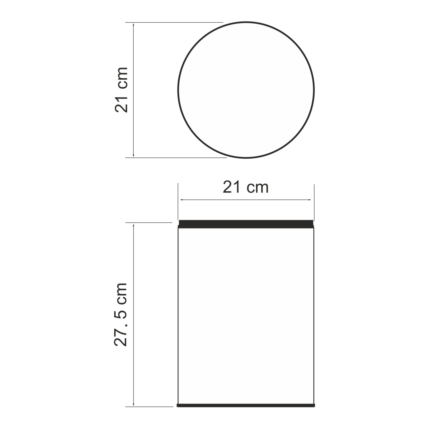 Wasserkraft Мусорное ведро 5 л, цвет: хром глянцевый K-625