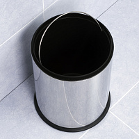 Wasserkraft Мусорное ведро 5 л, цвет: хром глянцевый K-625