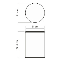 Wasserkraft Мусорное ведро 5 л, цвет: хром глянцевый K-625