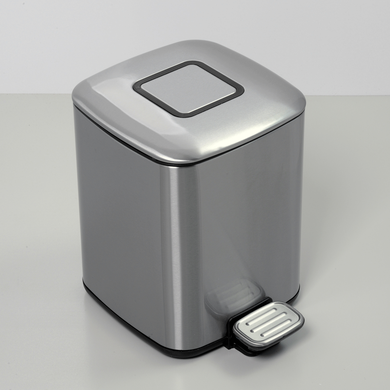 Wasserkraft Мусорное ведро 9 л, цвет: хром матовый K-649