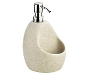 Wasserkraft Дозатор для жидкого мыла настольный с емкостью для губки, цвет: хром K-8099