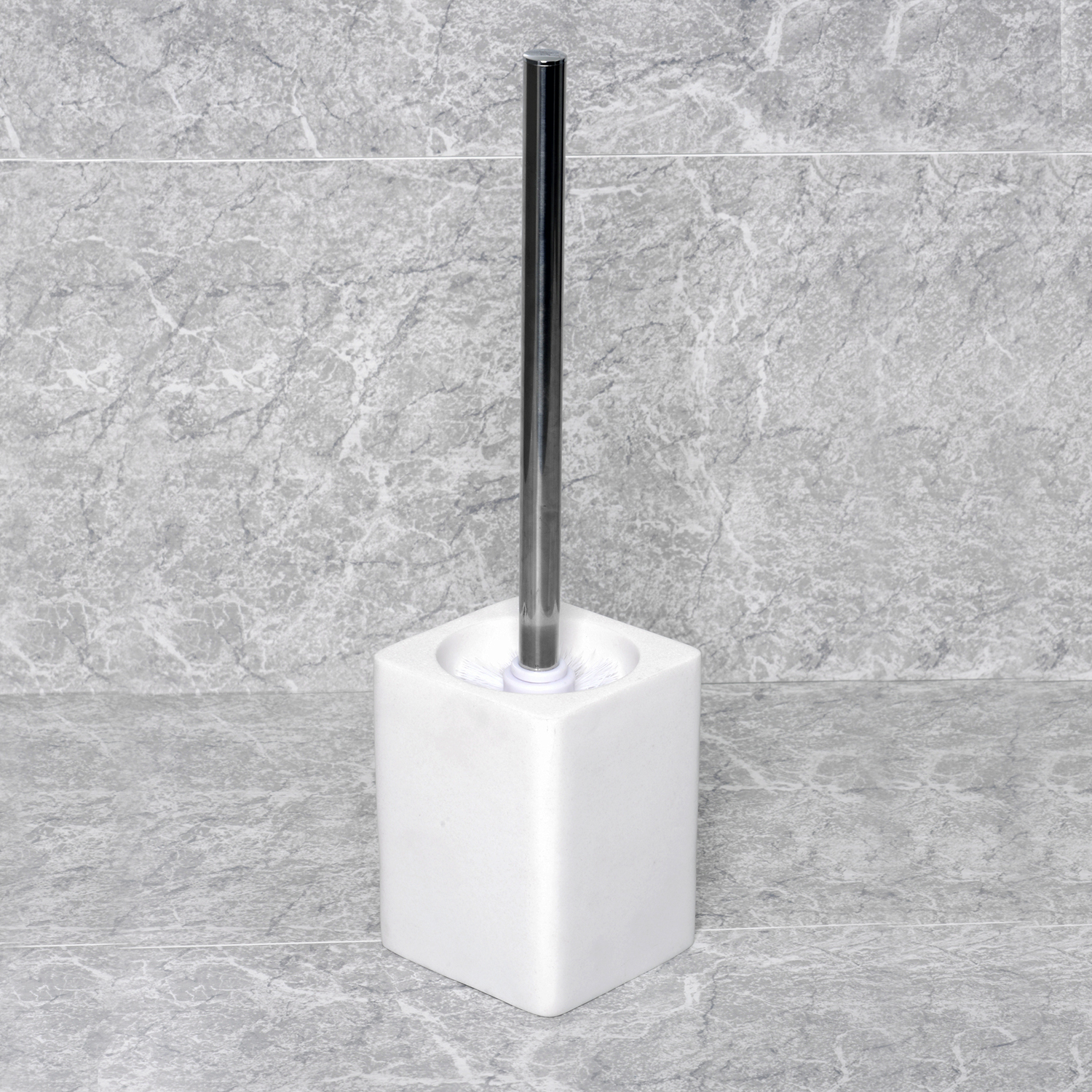 Wasserkraft K-9600 Ершик для унитаза, напольный, цвет: хром K-9627