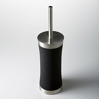 Wasserkraft Ершик для унитаза напольный с латунной колбой, цвет: хром/черный K-7527