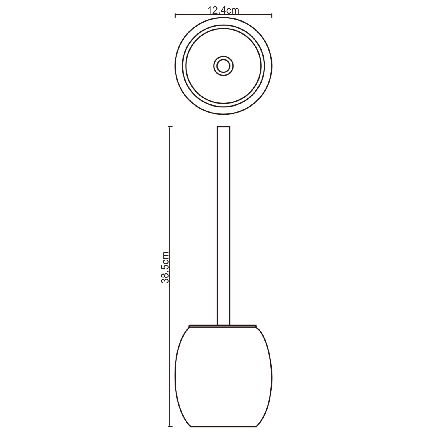 Wasserkraft K-6700 Ершик для унитаза, цвет: хром матовый K-6727
