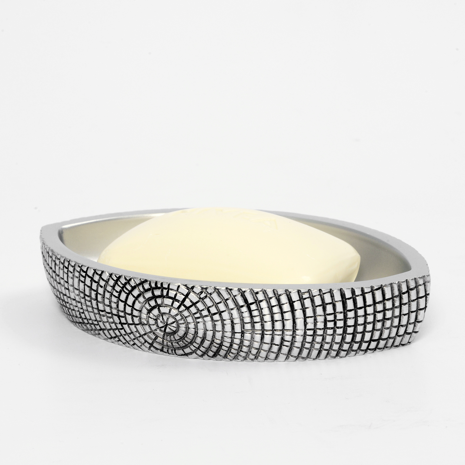 Wasserkraft Eider K-33300 Мыльница с композитной чашей, настольная, цвет: хром K-33329