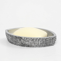 Wasserkraft Eider K-33300 Мыльница с композитной чашей, настольная, цвет: хром K-33329