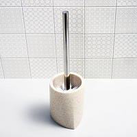 Wasserkraft K-37700 Ершик для унитаза напольный с композитной колбой, цвет: хром K-37727