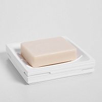 Wasserkraft K-3800 Мыльница с керамической чашей, настольная, цвет: белый K-3829