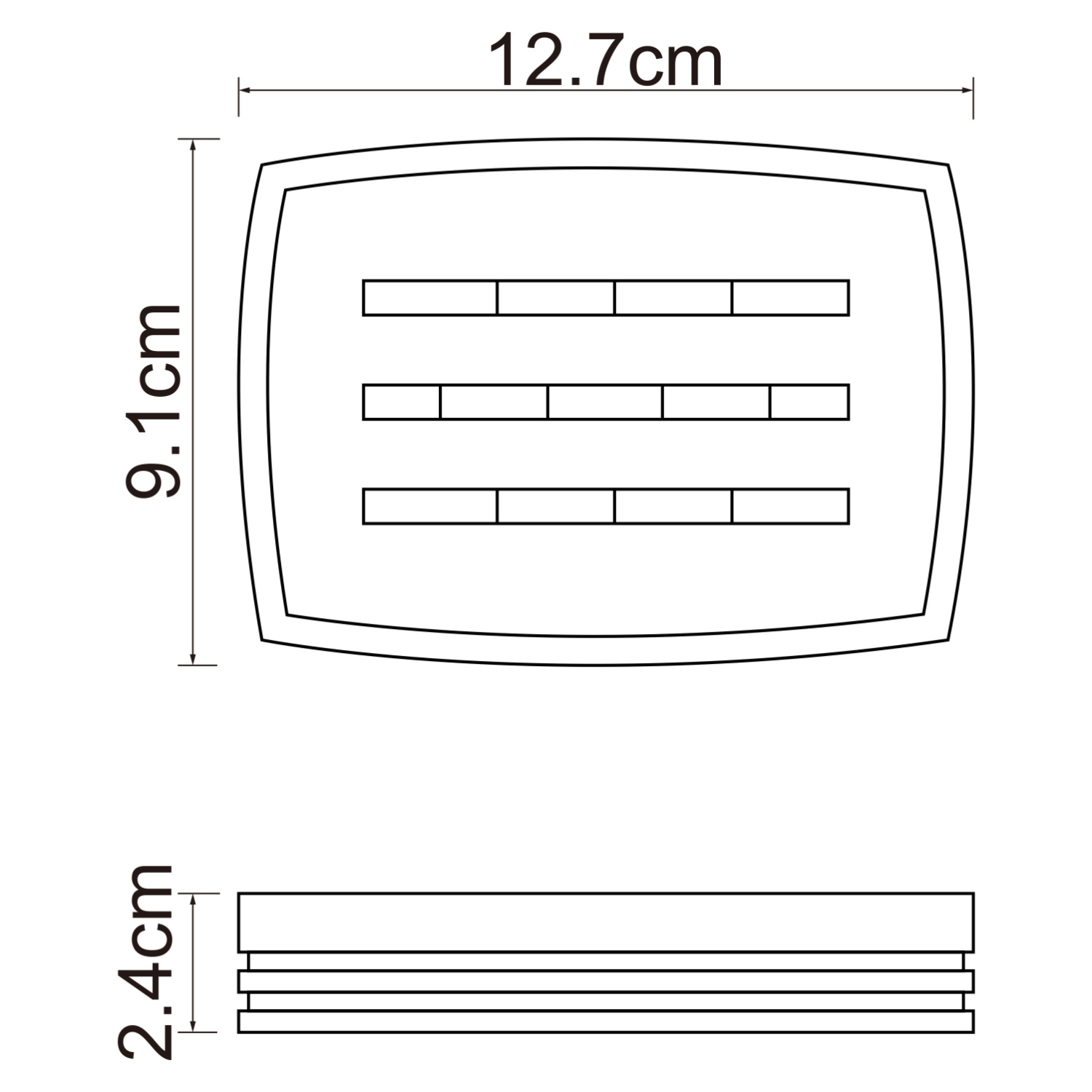 Wasserkraft K-4700 Мыльница с композитной чашей, настольная, цвет: белый K-4729