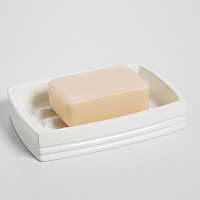 Wasserkraft K-4700 Мыльница с композитной чашей, настольная, цвет: белый K-4729