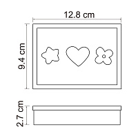 Wasserkraft K-3400 Мыльница с композитной чашей, настольная, цвет: синий K-3429