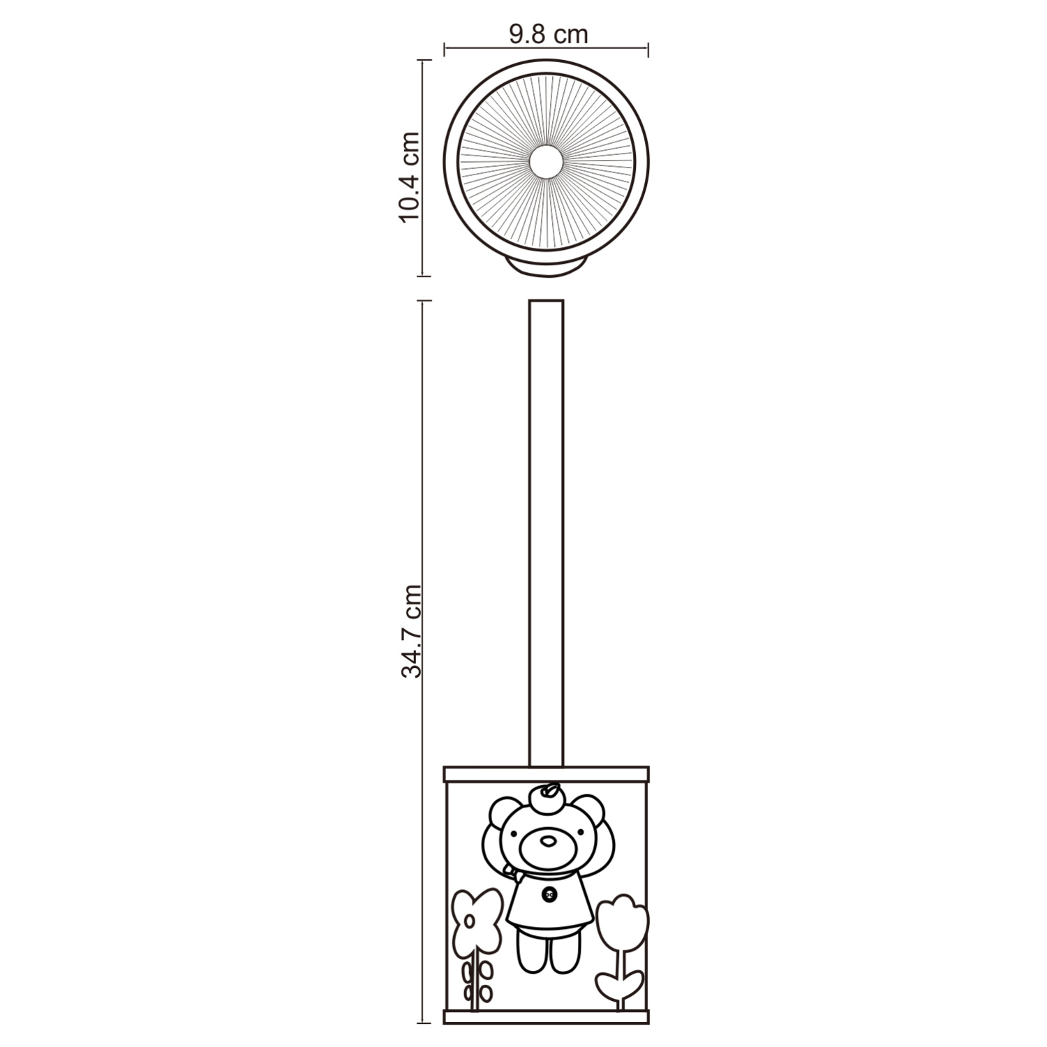 Wasserkraft K-3400 Ершик для унитаза напольный с керамической колбой, цвет: хром K-3427