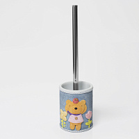 Wasserkraft K-3400 Ершик для унитаза напольный с керамической колбой, цвет: хром K-3427