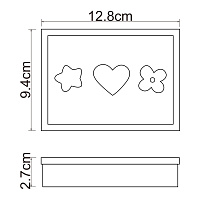 Wasserkraft K-6400 Мыльница с композитной чашей, настольная, цвет: красный K-6429