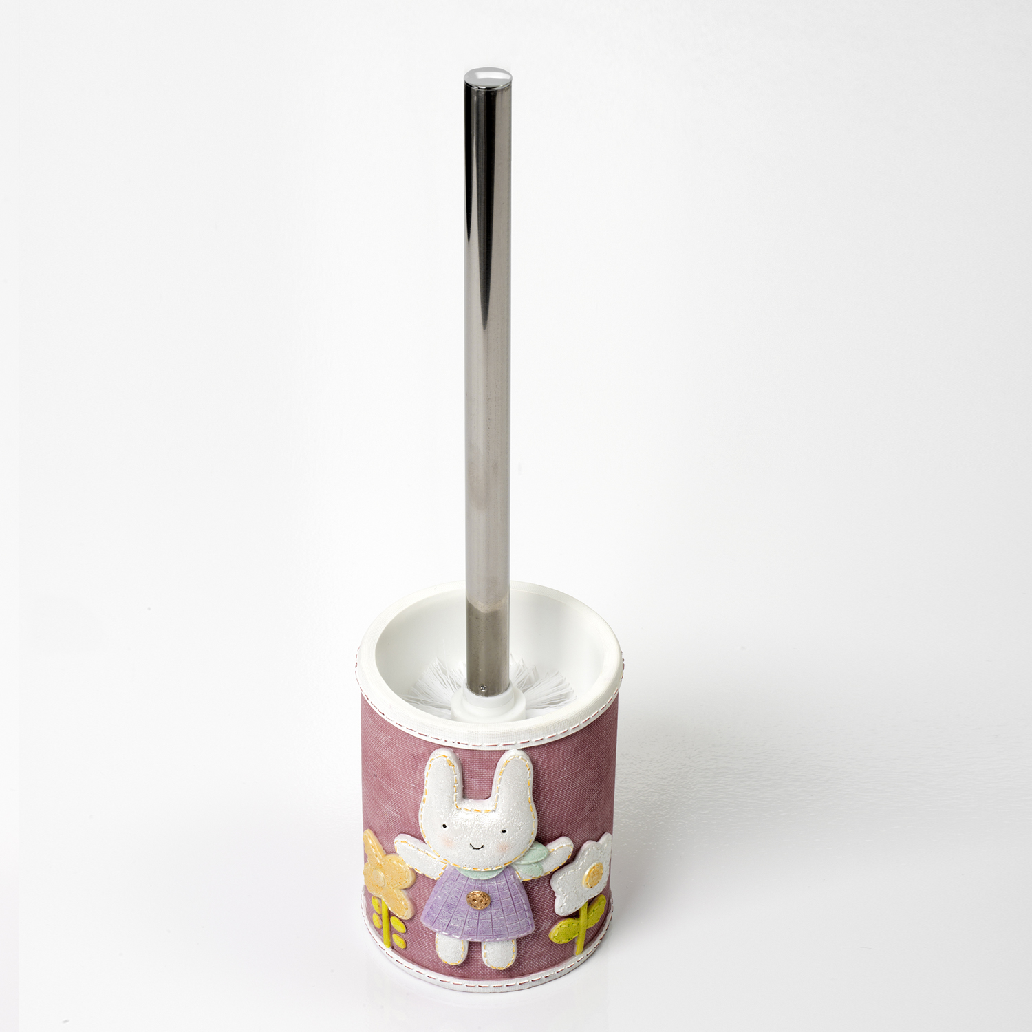 Wasserkraft K-6400 Ершик для унитаза напольный с керамической колбой, цвет: хром K-6427