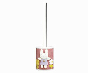 Wasserkraft K-6400 Ершик для унитаза напольный с керамической колбой, цвет: хром K-6427