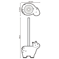 Wasserkraft K-8100 Ершик для унитаза напольный с керамической колбой, цвет: хром K-8127