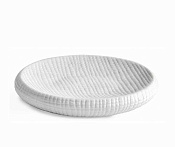 Wasserkraft K-4600 Мыльница с керамической чашей, настольная, цвет: белый K-4629