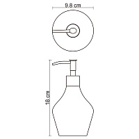 Wasserkraft K-4600 Дозатор для жидкого мыла, настольный, цвет: хром K-4699