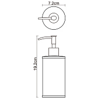 Wasserkraft Rossel K-5700 Дозатор для жидкого мыла, настольный, цвет: хром K-5799