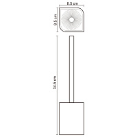 Wasserkraft K-2700 Ершик для унитаза, цвет: черный матовый K-2727