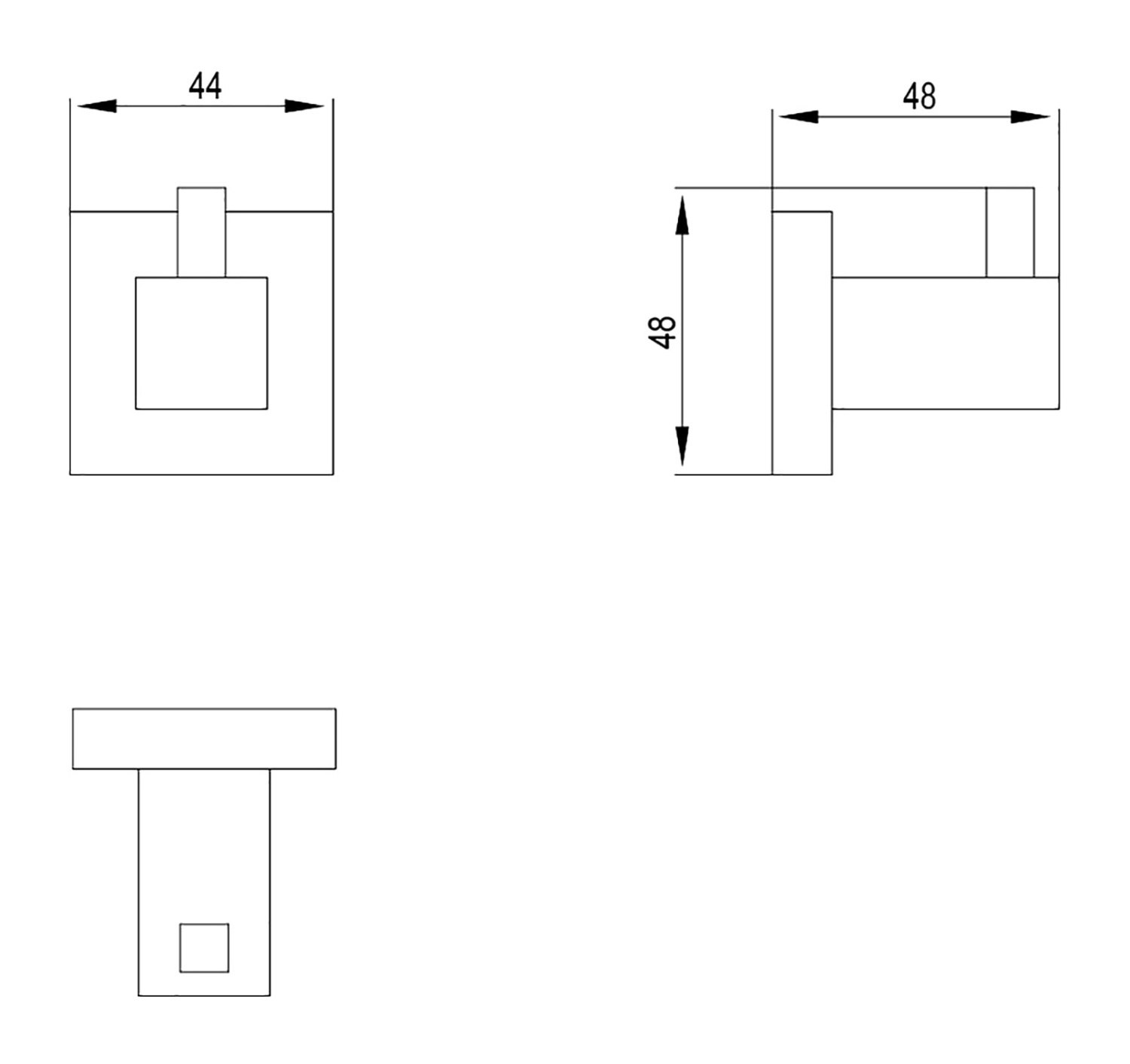 Timo Selene Крючок для ванной комнаты, цвет хром 10011/00