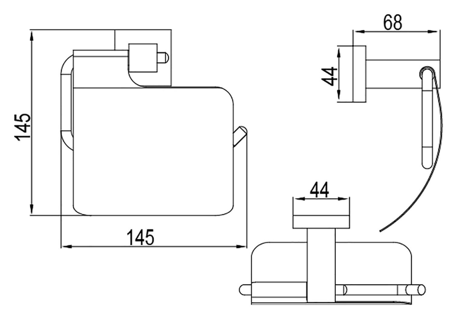 Timo Selene Бумагодержатель для ванной комнаты, цвет хром 10042/00