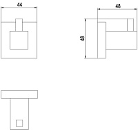 Timo Selene Крючок для ванной комнаты, цвет золото матовое 17011/17