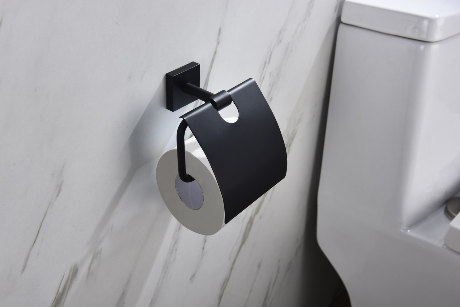 Timo Selene Бумагодержатель для ванной комнаты, цвет черный матовый 12042/03