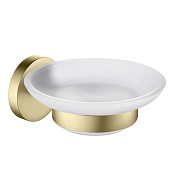 Timo Saona Мыльница со стеклянной колбой, подвесная, цвет: золото матовое 13021/17