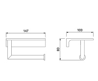 Timo Saona Бумагодержатель для ванной комнаты, цвет золото матовое 13043/17