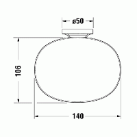 Duravit Starck T Мыльница настенная, цвет черный матовый 0099334600