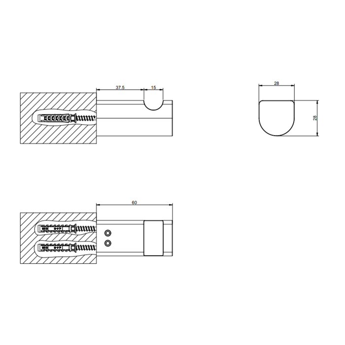 Gessi Rilievo Крючок для полотенец одинарный, цвет: chrome 59521#031