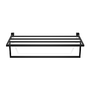 Decor Walther Corner KHT Полка для полотенец с полотенцедерж. 60x30,5 см, цвет: черный мат. 0561360