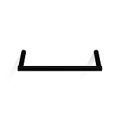 Decor Walther Mikado HTE20 Полотенцедержатель 20 см, цвет черный матовый 0520660