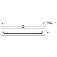 Emco Art Полотенцедержатель 60 см, цвет: хром 1660 001 60