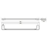 Emco Trend Держатель полотенец, 60 cм, цвет хром 0260 001 61