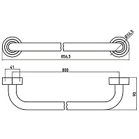 Emco Polo Держатель полотенец, 80 см, цвет хром 0760 001 80
